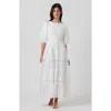 By Tess Collection Isla Dress In White