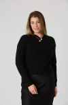 By Tess Collection Marlow Sweater In Black