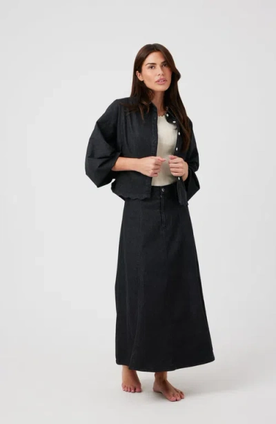By Tess Collection Raya Skirt In Black