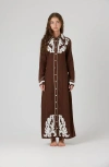 By Tess Collection Wren Dress In Brown