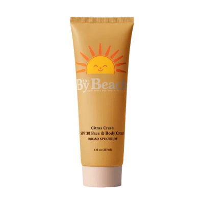 By The Beach Suncare Citrus Crush Spf30 Face & Body Cream 6oz In Transparent