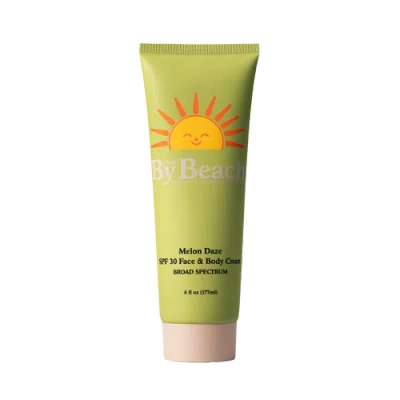 By The Beach Suncare Melon Daze Spf30 Face & Body Cream 6oz In Transparent
