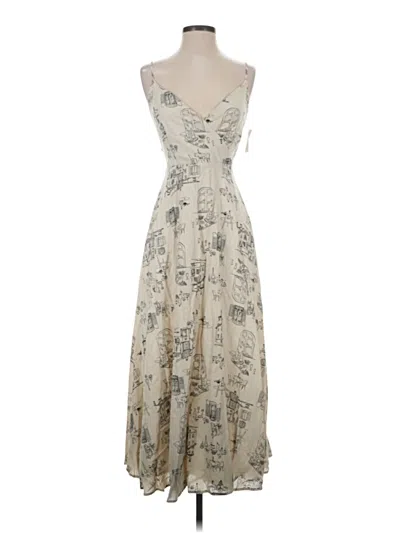 Pre-owned By The River Casual Dress In Ivory