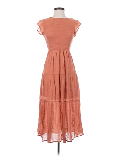Pre-owned By The River Casual Dress In Orange