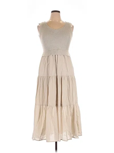 Pre-owned By The River Casual Dress In Tan