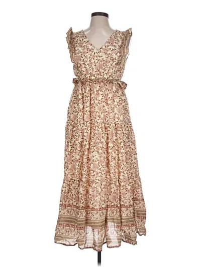 Pre-owned By The River Casual Dress In Tan