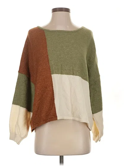 Pre-owned By The River Pullover Sweater In Green