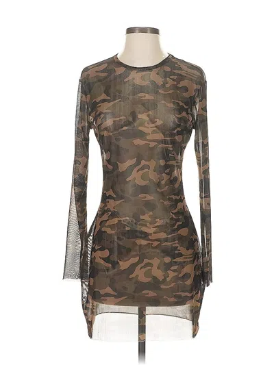 Pre-owned By The Way. Casual Dress In Brown