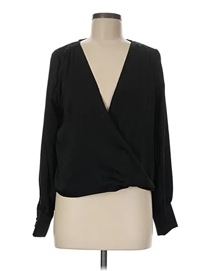 Pre-owned By The Way. Long Sleeve Blouse In Black