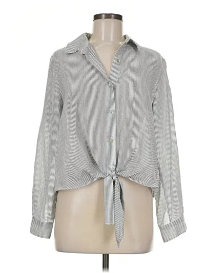 Pre-owned By The Way. Long Sleeve Blouse In Gray
