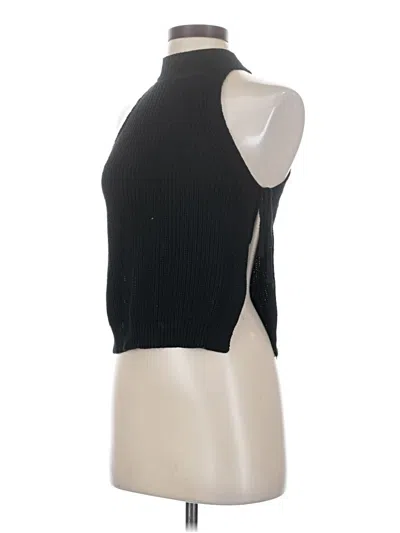 Pre-owned By The Way. Sleeveless Top Black Halter Neckline Tops