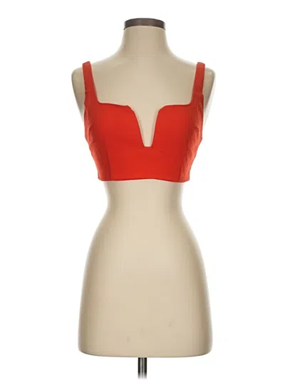 Pre-owned By The Way. Sleeveless Top Red Sweetheart Neckline Tops