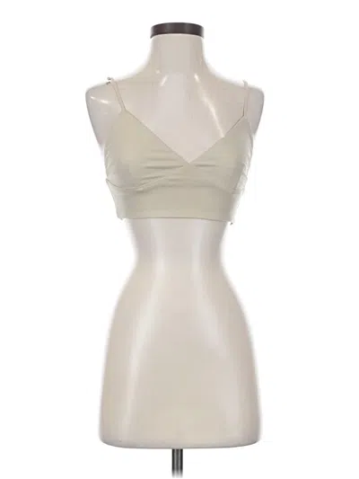 Pre-owned By The Way. Tank Top Ivory Strapless Neckline Tops In White