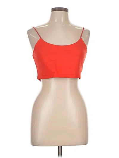 Pre-owned By The Way. Tank Top Red Strapless Neckline Tops