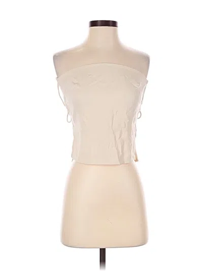 Pre-owned By The Way. Tube Top Ivory Strapless Neckline Tops