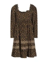 By Ti Mo Woman Mini Dress Black Size M Cotton In Black