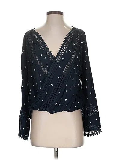 Pre-owned By Together 3/4 Sleeve Blouse In Black