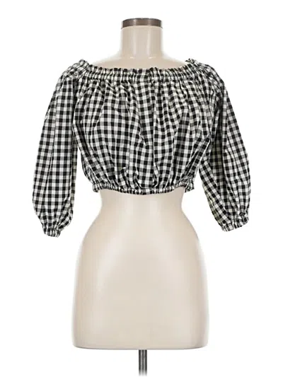 Pre-owned By Together 3/4 Sleeve Blouse In Black