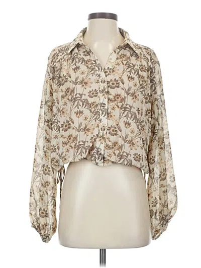 Pre-owned By Together 3/4 Sleeve Blouse In Ivory