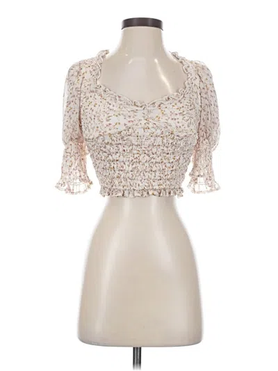 Pre-owned By Together 3/4 Sleeve Blouse In White