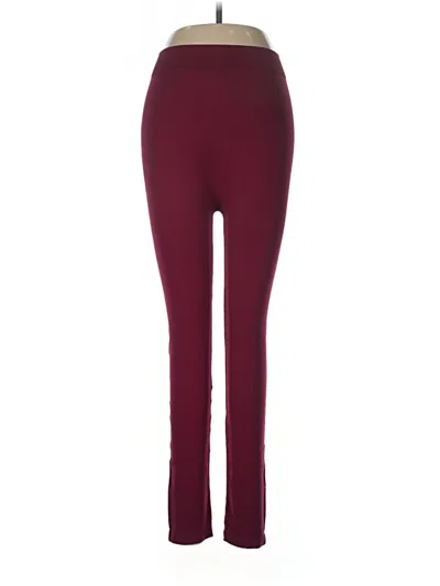 Pre-owned By Together Active Pants In Burgundy