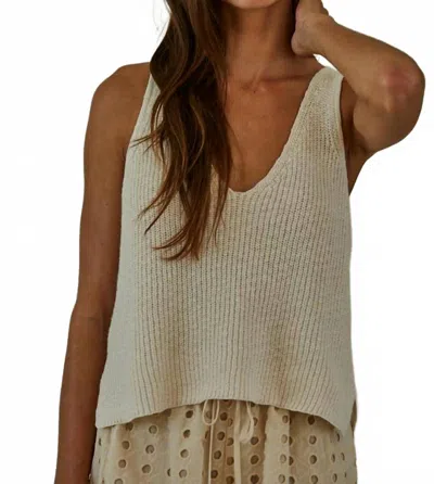 By Together Amai Sweater Tank Top In Cream In Neutral