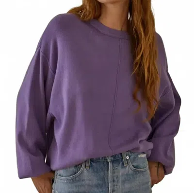 By Together Angie Crewneck Sweater In Purple