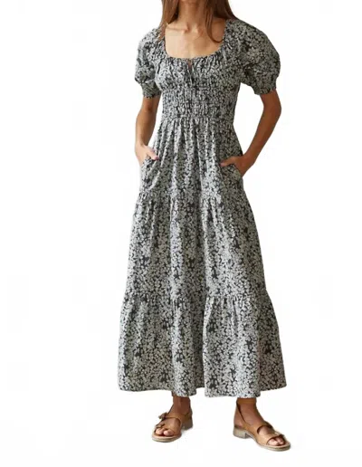 By Together Baccara Floral Dress In Black In Gray