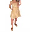 By Together Berry Sundae Dress In Taupe Multi In Yellow
