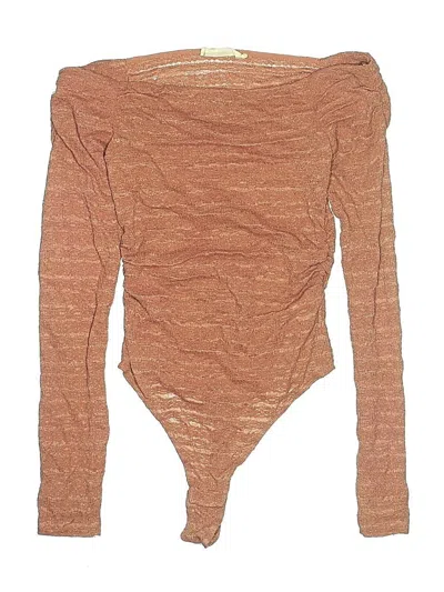 Pre-owned By Together Bodysuit In Brown