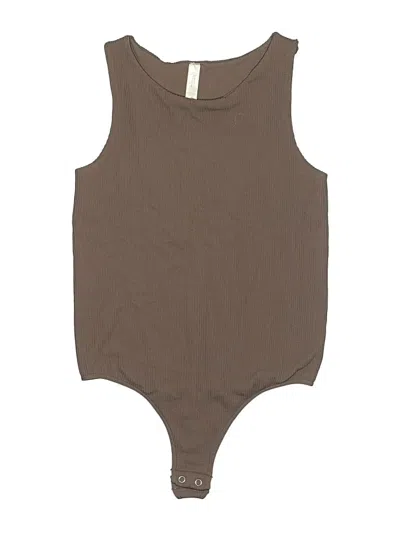 Pre-owned By Together Bodysuit In Brown