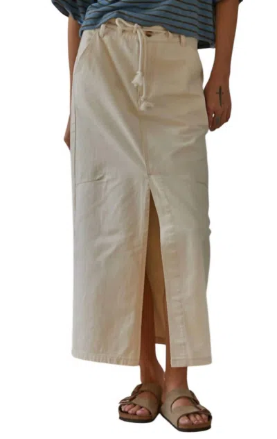 By Together Bon Voyage Skirt In Cream In White
