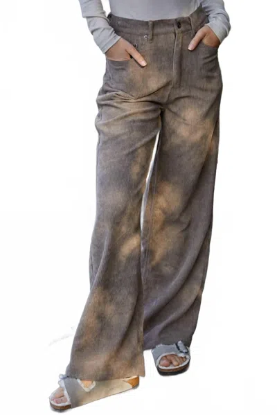 By Together Brooklyn Corduroy Pants In Chocolate In Multi