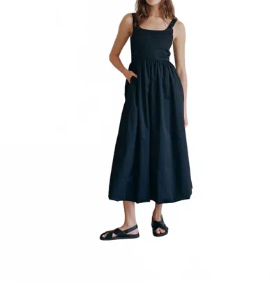 By Together Bubble Hem Maxi Dress In Black