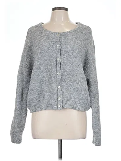 Pre-owned By Together Cardigan Sweater In Gray