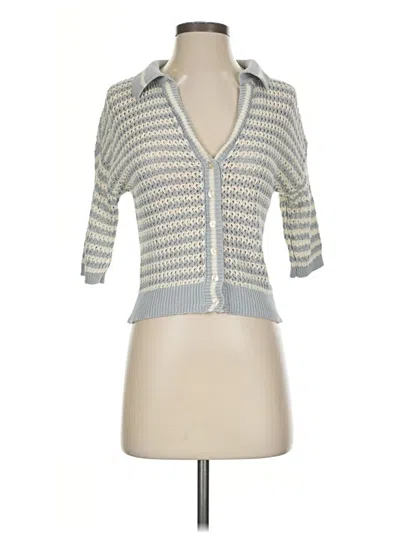 Pre-owned By Together Cardigan Sweater In Gray