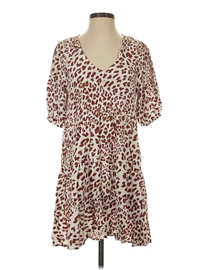 Pre-owned By Together Casual Dress In Brown