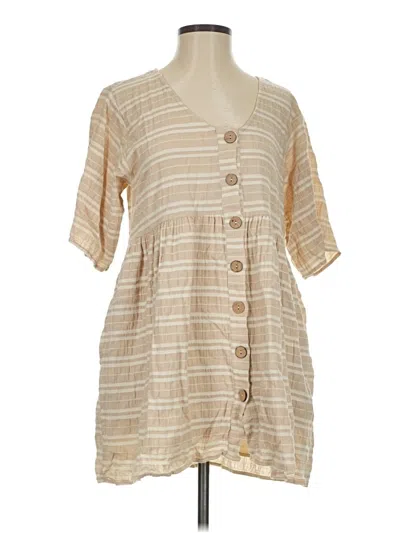 Pre-owned By Together Casual Dress In Tan