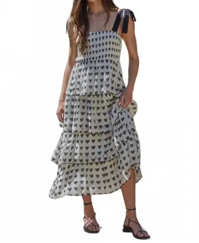 By Together Charlotte Midi Dress In Black Multi
