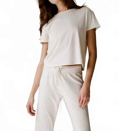 By Together Charlotte Organic Cotton Elevated Tee In White