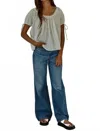 By Together Charmed Short Sleeves Top In White In White
