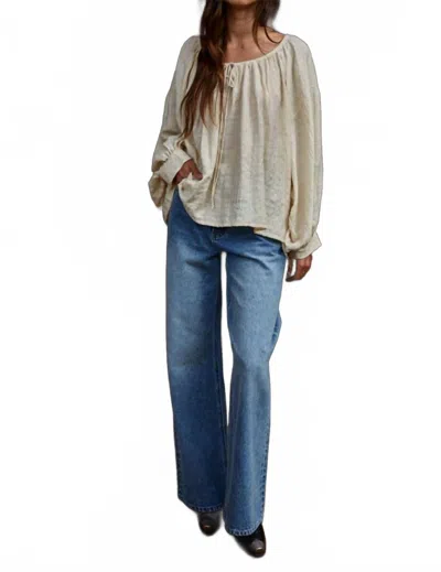 By Together Chaucer Scoopneck Tie Top In Natural In Neutral