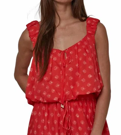 By Together Cherry Mirage Top In Red