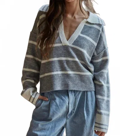 By Together Cheshire Sweater In Grey In Multi
