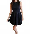 By Together Chic Sleeveless Mini Dress In Black In Black
