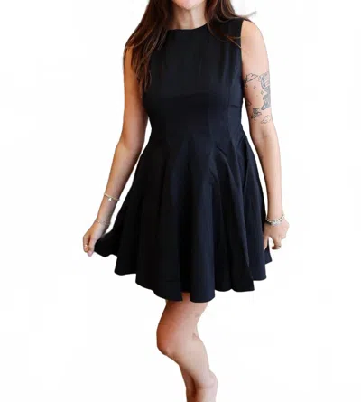 By Together Chic Sleeveless Mini Dress In Black