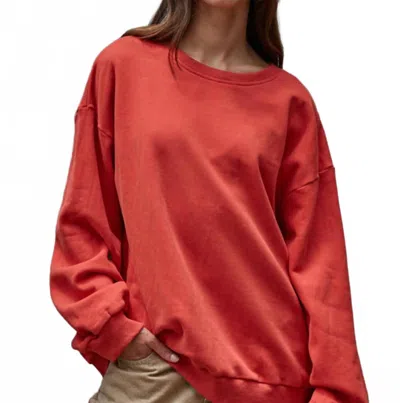 By Together City Dreams Pullover In Dusty Red
