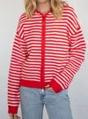 By Together Cooper Zip Up Sweater In Red In Red