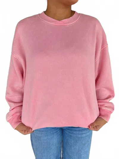 By Together Cozy Oversized Sweatshirt In Pink
