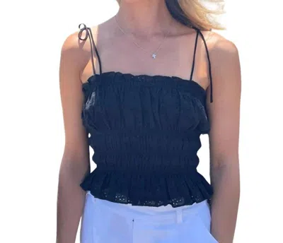By Together Cressida Knot Top In Black